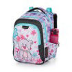 Obrázek z Bagmaster LUMI 21 C Velký SET Školní batoh Gray / Blue / Pink 18 L 