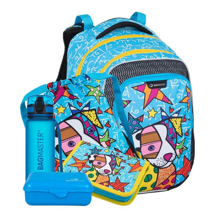 Obrázek z Bagmaster LUMI 22 B Velký SET Školní batoh modrý 23 L 