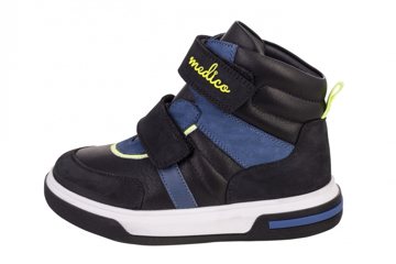 Obrázek Medico EX-5002/M4 Dětské kotníkové boty černo / modré