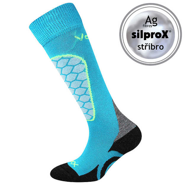 Obrázek z VOXX Podkolenky dětské sportovní LOMAXIK tyrkysové 