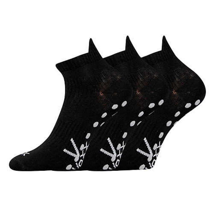 Obrázek z VOXX Ponožky krátké sportovní JOGA s ABS černé (3 páry) 