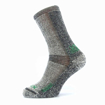 Obrázek z VOXX Ponožky zimní thermo ORBIT z merino vlny ŠEDÉ MELÉ SE ZELENOU 