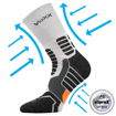 Obrázek z VOXX kompresní ponožky Ronin sv.šedá 1 pár 