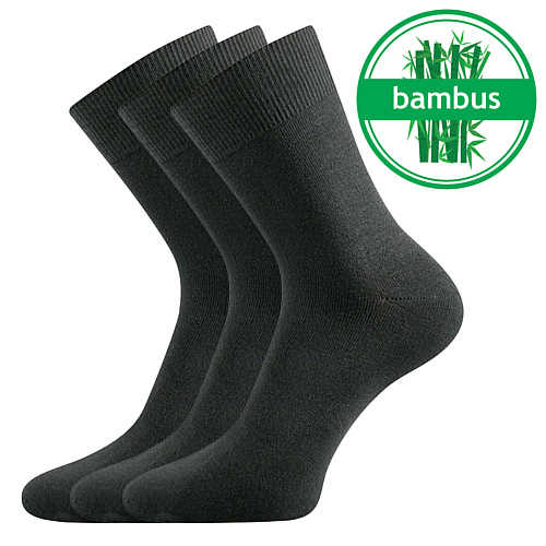 LONKA® ponožky Badon a tmavě šedá 3 pár