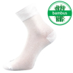 Obrázek z LONKA Ponožky středně vysoké bambusové DEMI tenké BÍLÉ (3 páry) 