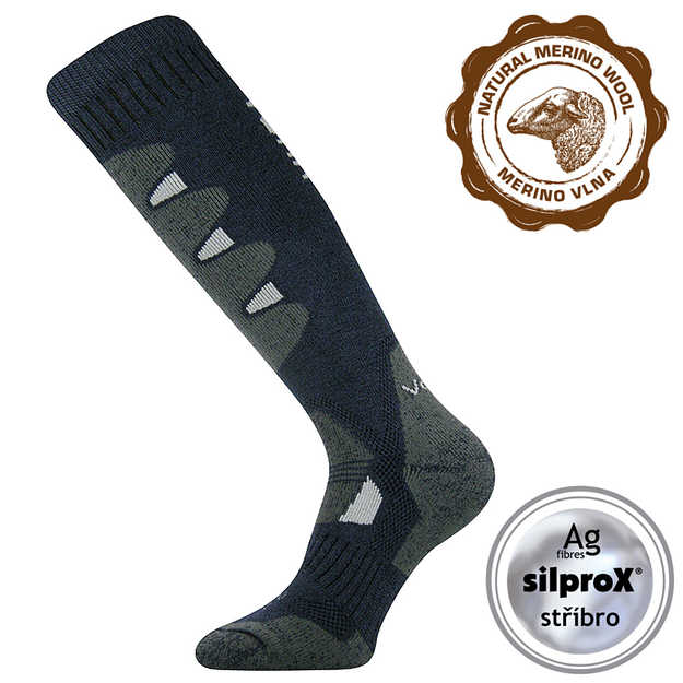 VOXX® podkolenky lyžařské Stabil tmavě modrá 1 pár