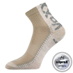 Obrázek z VOXX Ponožky nižší slabé REVOLT se stříbrem BÉŽOVÉ (3 páry) 