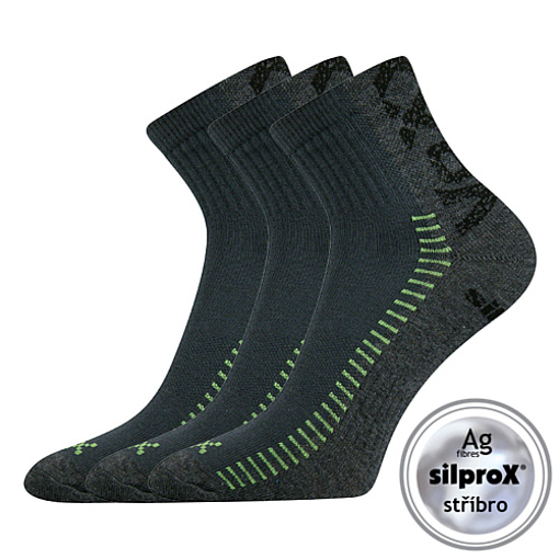 Obrázek z VOXX® ponožky Revolt tmavě šedá 3 pár 
