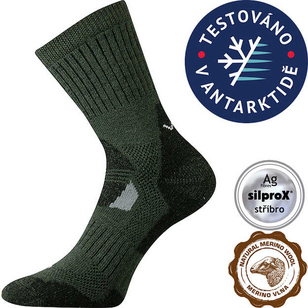 VOXX® ponožky Stabil khaki 1 pár
