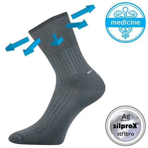 VOXX® ponožky Corsa Medicine tmavě šedá 1 pár