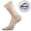 Obrázek z LONKA Ponožky pánské společenské DASILVER s ionty stříbra BÉŽOVÉ (3 páry) 