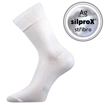 Obrázek z LONKA Ponožky pánské společenské DASILVER s ionty stříbra BÍLÉ (3 páry) 