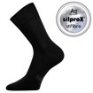 Obrázek z LONKA Ponožky pánské společenské DASILVER s ionty stříbra ČERNÉ (3 páry) 