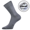 Obrázek z LONKA Ponožky pánské společenské DASILVER s ionty stříbra SVĚTLE ŠEDÉ (3 páry) 