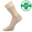 Obrázek z LONKA Ponožky klasické bambusové DELI tenké BÉŽOVÉ (3 páry) 