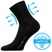Obrázek z LONKA Ponožky medicine DEMEDIK s nestahujícím lemem ČERNÉ (3 páry) 