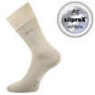 Obrázek z LONKA Ponožky bavlněné DESILVE s ionty stříbra BÉŽOVÉ (3 páry) 