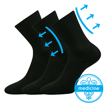 Obrázek z BOMA® ponožky Diarten černá 3 pár 