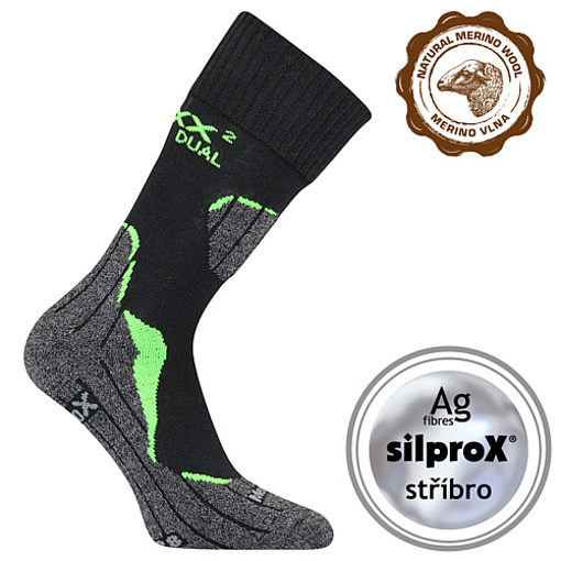 Obrázek z VOXX® ponožky Dualix černá 1 pár 