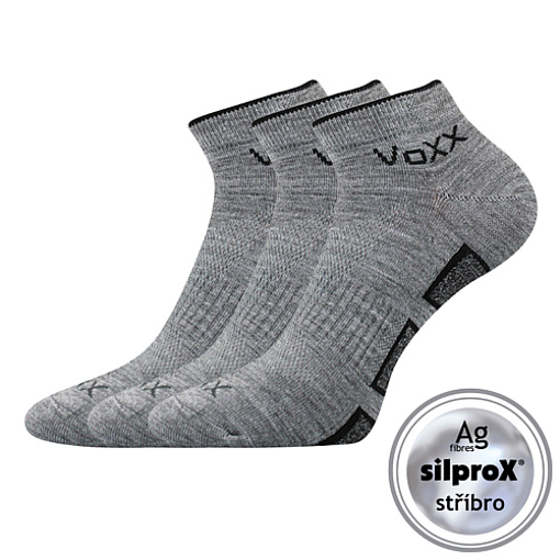 Obrázek z VOXX® ponožky Dukaton světle šedá 3 pár 