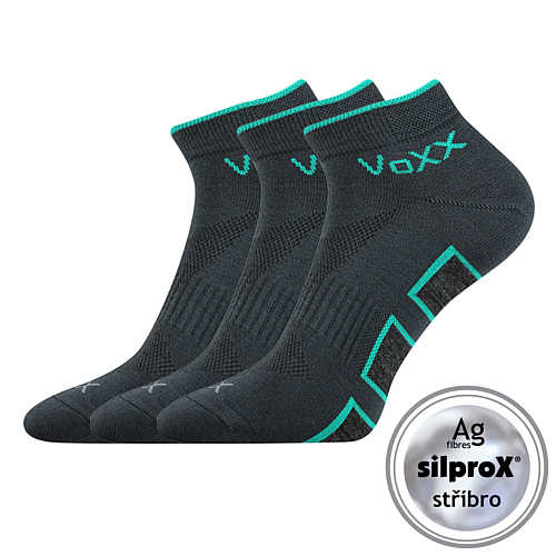 VOXX® ponožky Dukaton tmavě šedá 3 pár