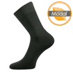 Obrázek z LONKA Ponožky jednobarevné DYPAK z modalu TMAVĚ ŠEDÉ (3 páry) 