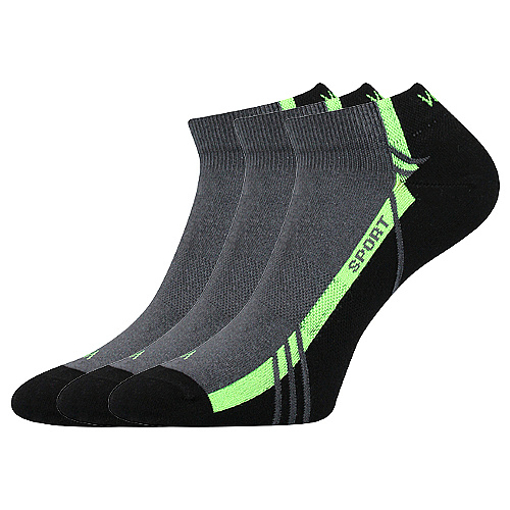 Obrázek z VOXX® ponožky Pinas tmavě šedá 3 pár 