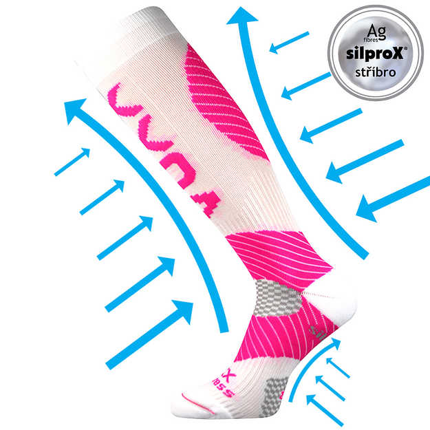 VOXX® podkolenky Protect bílá 1 pár