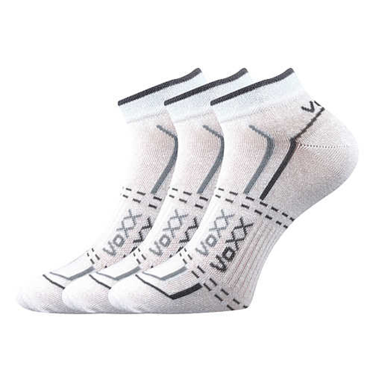 Obrázek z VOXX Ponožky krátké slabé REX 11 bavlněné BÍLÉ (3 páry) 