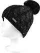 Obrázek z VOXX Čepice dámská pletená ASTRA s flitry a bambulí ČERNÁ 