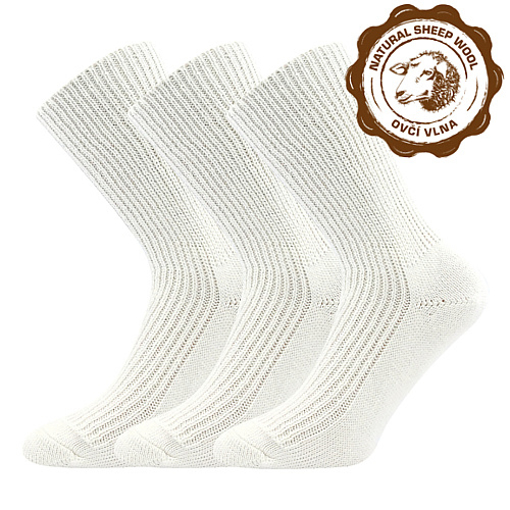 Obrázek z BOMA® ponožky Říp bílá 3 pár 
