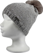 Obrázek z VOXX Čepice dámská pletená TWINGO s flitry a bambulí ŠEDÁ 