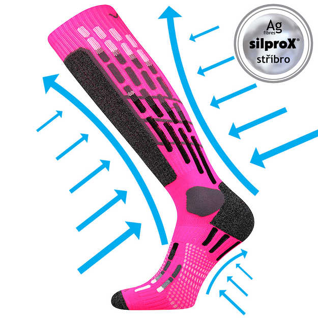 VOXX® podkolenky Vxpres neon růžová 1 pár