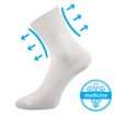 Obrázek z BOMA Ponožky dámské medicine VIKTORKA s nestahujícím lemem BÍLÉ (3 páry) 