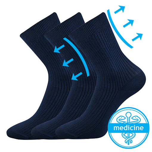 Obrázek z BOMA® ponožky Viktorka tmavě modrá 3 pár 