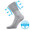 Obrázek z BOMA Ponožky slabé medicine ZDRAV s nestahujícím lemem SVĚTLE ŠEDÉ (3 páry) 