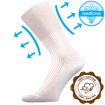 Obrázek z LONKA® ponožky Zdravan bílá 3 pár 