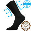 Obrázek z LONKA® ponožky Zdravan černá 3 pár 