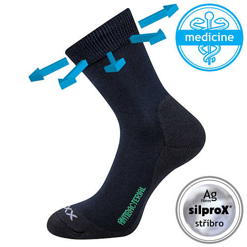 VOXX® ponožky Zeus zdrav. tmavě modrá 1 pár