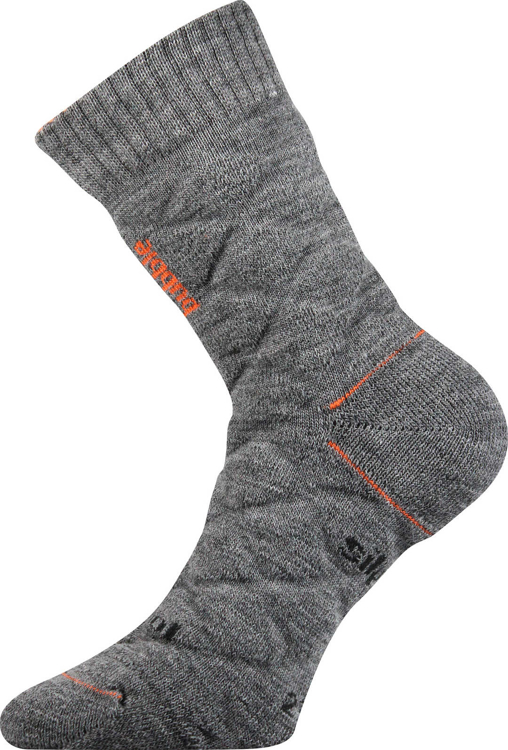 Obrázek z VOXX Ponožky silné dvouvrstvé z merino FORCE s ionty stříbra SVĚTLE ŠEDÉ 