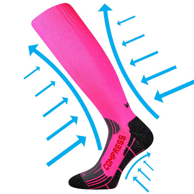 VOXX® podkolenky Flex neon růžová 1 pár