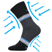 Obrázek z VOXX® kompresní ponožky Fixan černá 1 pár 