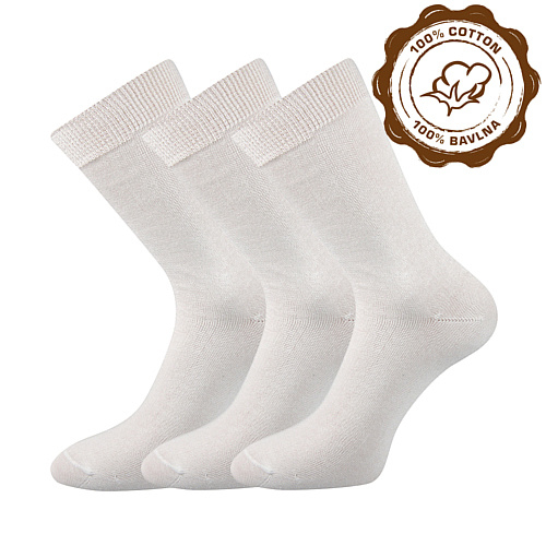 LONKA® ponožky Fany bílá 3 pár 38-39 100913
