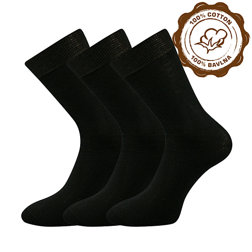 LONKA® ponožky Fany černá 3 pár 38-39 100914