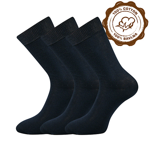 LONKA® ponožky Fany tmavě modrá 3 pár 38-39 100916