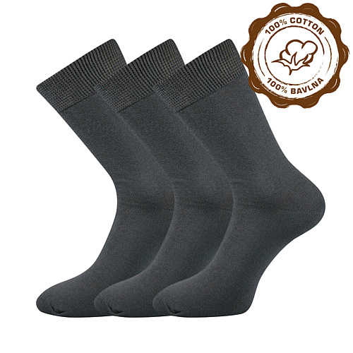 LONKA® ponožky Habin tmavě šedá 3 pár