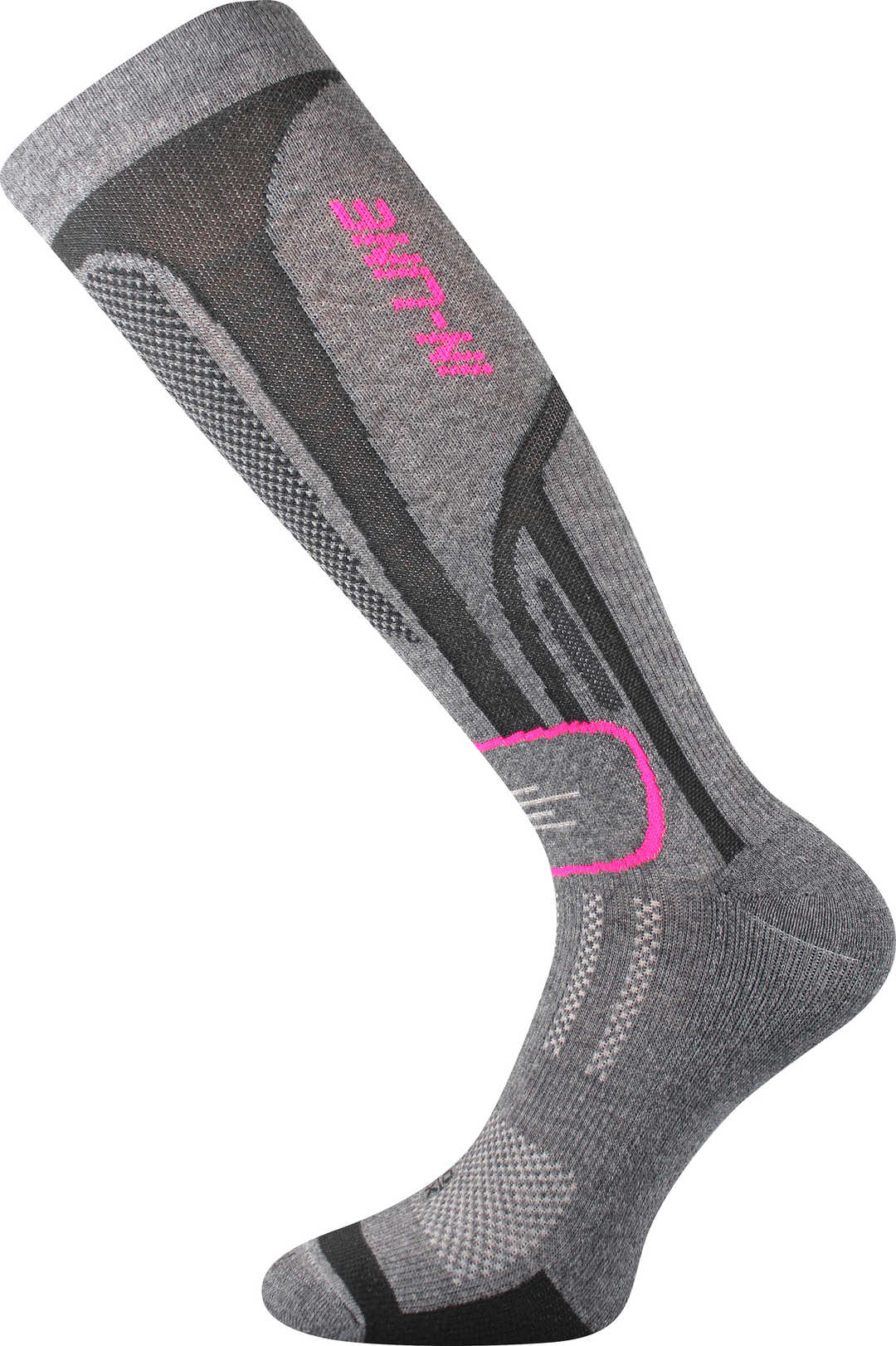 VOXX® podkolenky In line šedá melé/růžová 1 pár