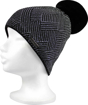 Obrázek z VOXX Čepice dámská pletená MOKKA s lurexem ČERNO-STŘÍBRNÁ 