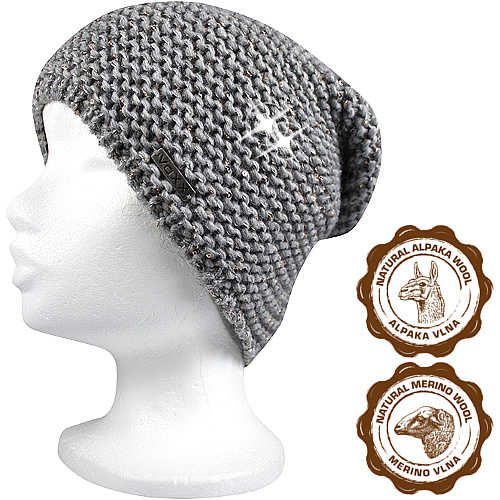 VOXX® pletené čepice Ascona magenta/šedá 1 ks koupíte na CoolBoty.cz