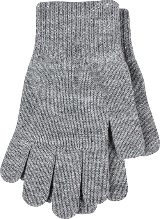 Obrázek z VOXX Rukavice dámské pletené VIVARO s lurexem ŠEDO-STŘÍBRNÉ 